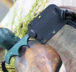 CRKT Minimalist Cleaver, 2.131" 5Cr15MoV Bead Blast Blade, Polised Rasin Infused Fiber Handle -CRKT Knife Shop 2387G.3 83908.1580923196