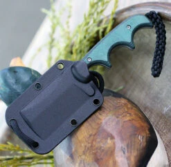 CRKT Minimalist Cleaver, 2.131" 5Cr15MoV Bead Blast Blade, Polised Rasin Infused Fiber Handle -CRKT Knife Shop 2387G.4 46700.1580923196