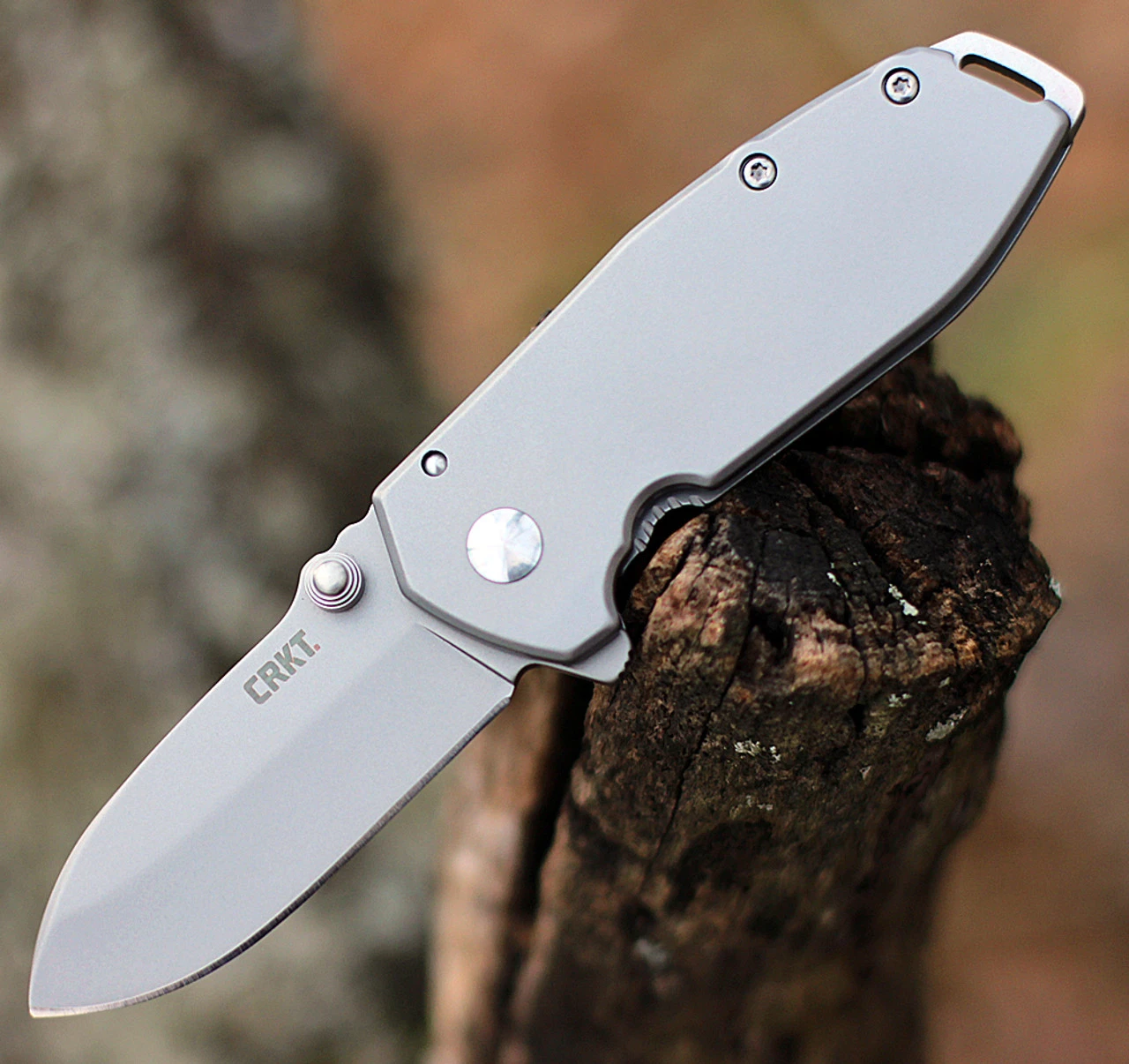 CRKT 2492 Squid Assisted Opening, 2.37" 8Cr14MoV Bead Blast Plain Blade, Stainless Steel Handle 1 CRKT 2492 Squid Assisted Opening, 2.37" 8Cr14MoV Bead Blast Plain Blade, Stainless Steel Handle