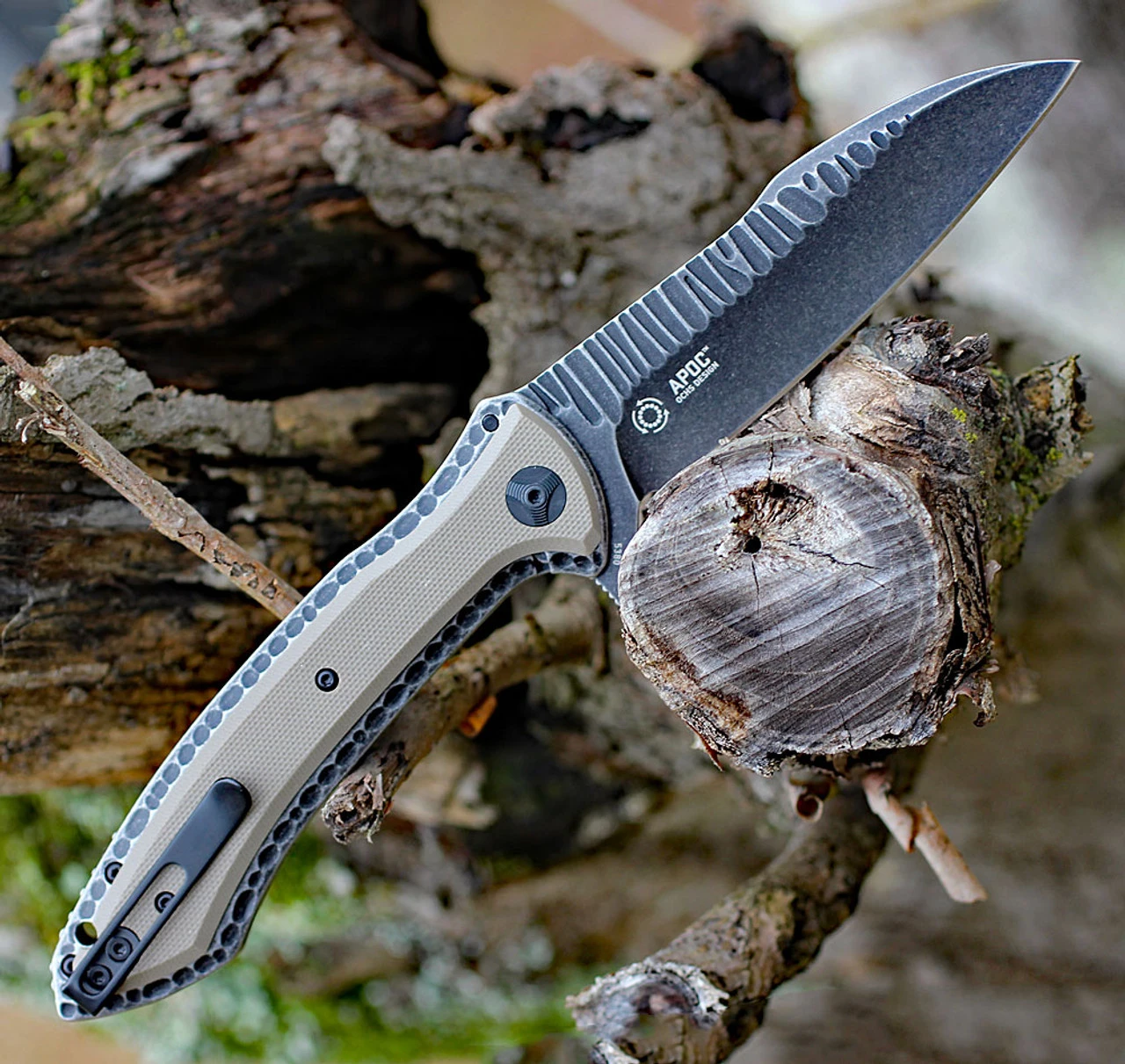 CRKT Apoc Framelock CR5380, 3.978" 8Cr13MoV Plain Blade, G10 Handle 2 CRKT Apoc Framelock CR5380, 3.978" 8Cr13MoV Plain Blade, G10 Handle - Image 2