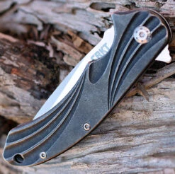 CRKT 6016 Williwaw, 3.02" 8Cr13MoV Plain Blade, Stainless Handle -CRKT Knife Shop 6016.3 30725.1566585920