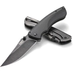 CRKT Burnout Framelock CR4123K, 3.660" 8Cr13mOV Plain Blade, Black Carbon Fiber G10 Base With 3Cr13 On The Back Handle -CRKT Knife Shop Burnout Framelock 3 24597.1579208030