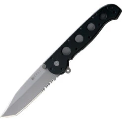 CRKT M16-14Z Large Tanto, 3.9" AUS8 Tanto Combo Blade, Black GFN Handle