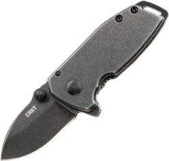 CRKT Squid Compact A/O Folder - SS Handle (1.75" Blk SW 8Cr13MoV) 2485K