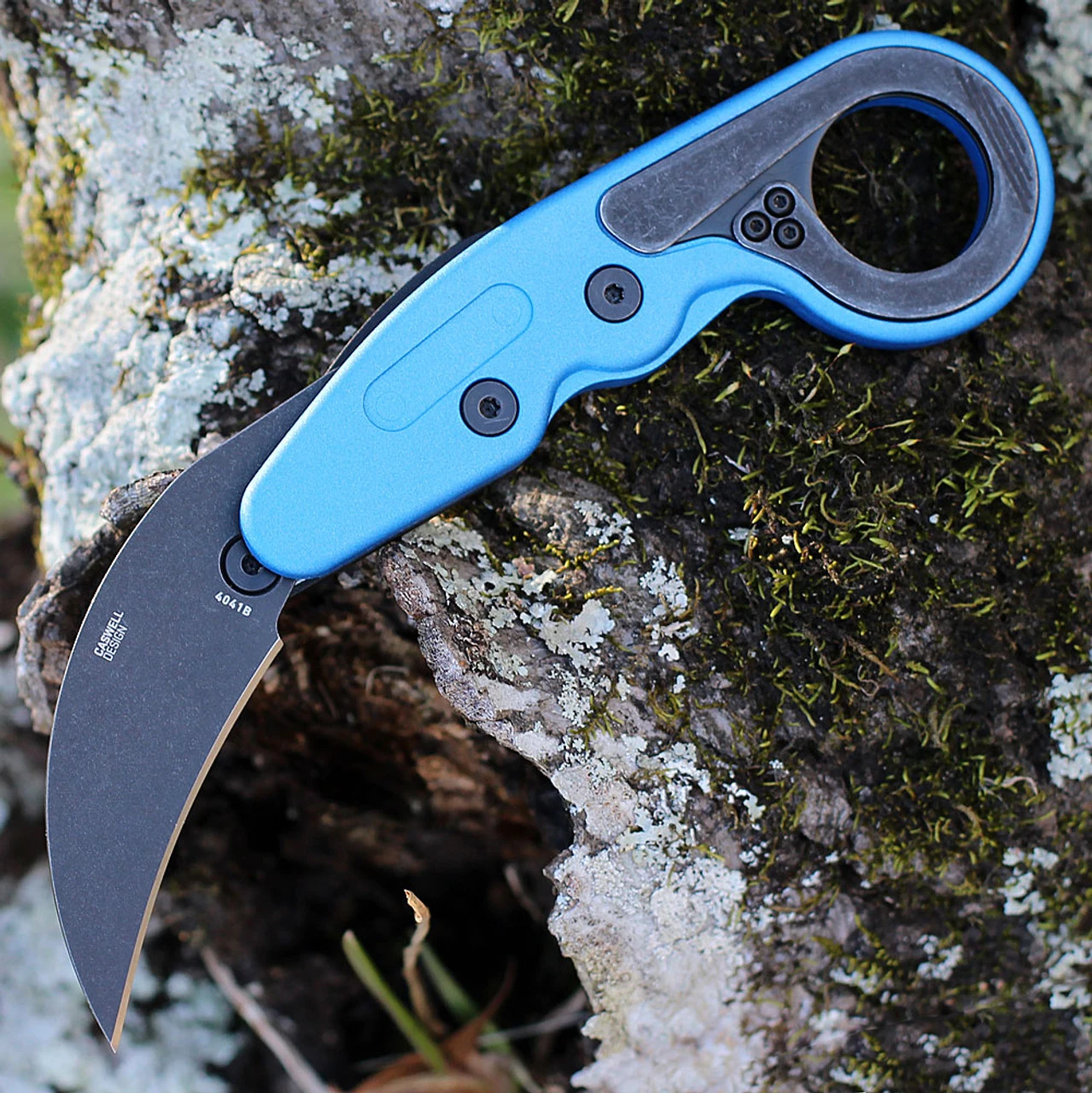 CRKT Provoke Karambit - Blue Grivory (2.4" 4116 Blk) 4041B 2 CRKT Provoke Karambit - Blue Grivory (2.4" 4116 Blk) 4041B - Image 2