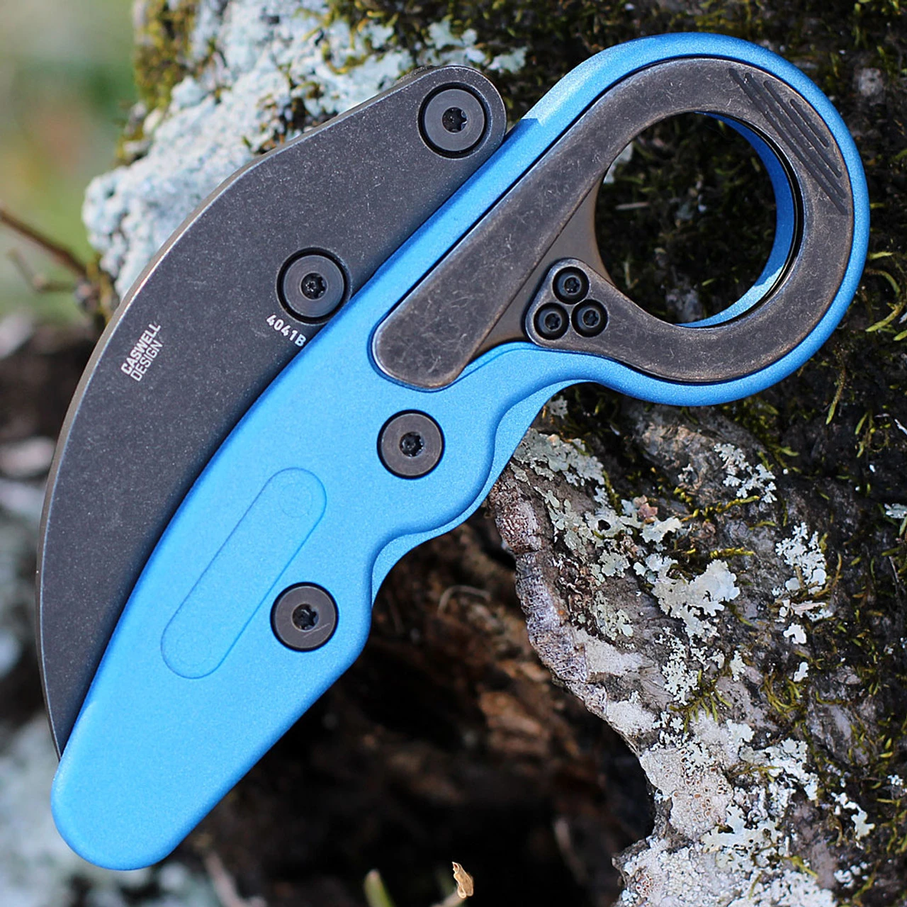 CRKT Provoke Karambit - Blue Grivory (2.4" 4116 Blk) 4041B 4 CRKT Provoke Karambit - Blue Grivory (2.4" 4116 Blk) 4041B - Image 4