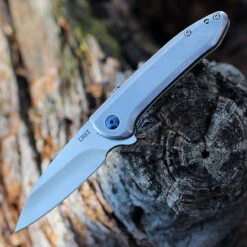 Best Seller 14 CRKT Delineation A/O - Gray SS (2.94" 8Cr13MoV Satin) 5385