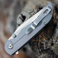 CRKT Oxcart Assisted Flipper - Gray (3.05" AUS-8 Satin SS) 6135 -CRKT Knife Shop CR6135.2 97335.1655408116