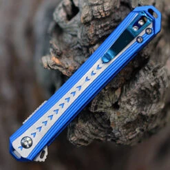 CRKT Stickler Assist Folder - Blue /Gray (3.38" 12C27 Satin) 6710 -CRKT Knife Shop CR6710.2 94207.1655394248