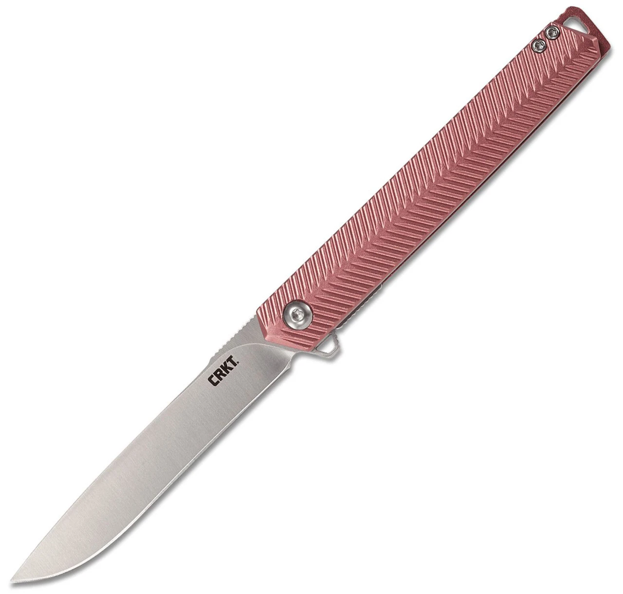 CRKT Stylus Spring Assisted Flipper K820BXP, 3.12" 12C27 Sandvik Satin Drop Point Blade, Maroon Aluminum Handle 1 CRKT Stylus Spring Assisted Flipper K820BXP, 3.12" 12C27 Sandvik Satin Drop Point Blade, Maroon Aluminum Handle