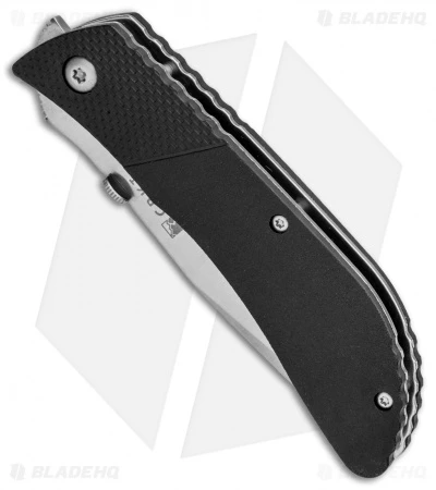 CRKT B.U.L.L. Front Flipper Liner Lock Knife Black Zytel (3" Satin) 6562 2 CRKT B.U.L.L. Front Flipper Liner Lock Knife Black Zytel (3" Satin) 6562 - Image 2