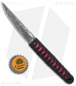 CRKT Burnley Obake Fixed Blade Knife Red (3.64" Gray TiNi) 2367R -CRKT Knife Shop CRKT Burnley Obake Red Gray TiNi 2367R BHQ 72808 jr bottlecap