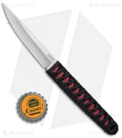CRKT Burnley Obake Fixed Blade Knife Red (3.64" Satin) 2367RS -CRKT Knife Shop CRKT Burnley Obake Red Satin 2367RSC BHQ 72437 jr bottlecap
