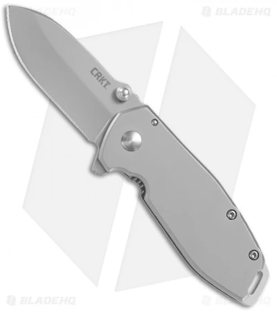 CRKT Burnley Squid Flipper Assisted Opening Knife Silver (2.4" Bead Blast) 1 CRKT Burnley Squid Flipper Assisted Opening Knife Silver (2.4" Bead Blast)