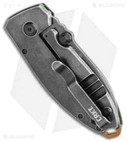 CRKT Burnley Squid Frame Lock Knife Green Micarta (2.25" Smokewash D2) 7 CRKT Burnley Squid Frame Lock Knife Green Micarta (2.25" Smokewash D2) -CRKT Knife Shop CRKT Burnley Squid Frame Lock Knife Green Micarta 2.25 Smokewash D2 BHQ 111825 LS Side