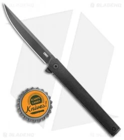 CRKT CEO Flipper Liner Lock Knife Black GRN (3.25" Black) -CRKT Knife Shop CRKT CEO Black Glass Reinforced Nylon LL Black BHQ 138962 jr bottlecap