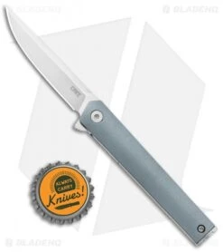CRKT CEO Compact Liner Lock Knife Gray GRN (2.61" Satin) -CRKT Knife Shop CRKT CEO Compact Glass Reinforced Nylon LL Satin BHQ 138961 jr bottlecap
