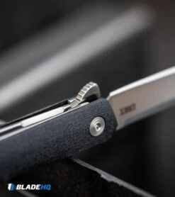 CRKT CEO Flipper Liner Lock Knife Black GRN (3.4" Satin) 10 CRKT CEO Flipper Liner Lock Knife Black GRN (3.4" Satin) -CRKT Knife Shop CRKT CEO Flipper Liner Lock Knife Black GRN Satin BHQ 119358 kp steel open web