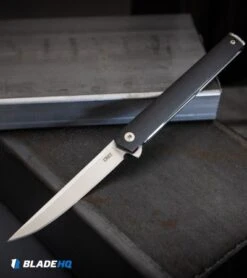 CRKT CEO Flipper Liner Lock Knife Black GRN (3.4" Satin) 9 CRKT CEO Flipper Liner Lock Knife Black GRN (3.4" Satin) -CRKT Knife Shop CRKT CEO Flipper Liner Lock Knife Black GRN Satin BHQ 119358 kp steel web