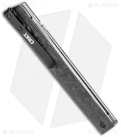 CRKT CEO Liner Lock Knife Marble Carbon Fiber (3.1" Satin S35VN) 6 CRKT CEO Liner Lock Knife Marble Carbon Fiber (3.1" Satin S35VN) -CRKT Knife Shop CRKT CEO LL Marble CF Satin BHQ 113867 jr side