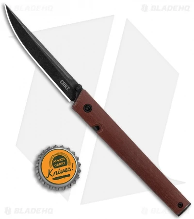 CRKT CEO Liner Lock Knife Burgundy Micarta (3.1" Smokewash D2) 4 CRKT CEO Liner Lock Knife Burgundy Micarta (3.1" Smokewash D2) - Image 4