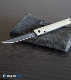 CRKT CEO Liner Lock Knife White Micarta (3.1" Smokewash D2) BHQ Exclusive -CRKT Knife Shop CRKT CEO Liner Lock Knife White Micarta Smokewash D2 BHQ Exclusive BHQ 116341 kp desk web