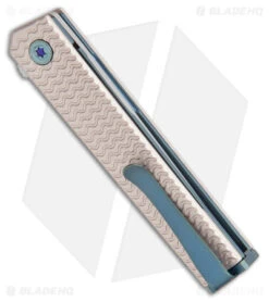 CRKT CEO Microflipper Liner Lock Knife Aluminum (2.36" Satin) -CRKT Knife Shop CRKT CEO Microflipper LL Grayish Aluminum Satin BHQ 178654 jr side