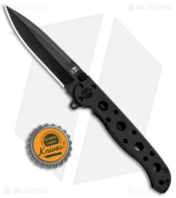 CRKT Carson M16-01K EDC Spear Point Liner Lock Knife (3" Black) -CRKT Knife Shop CRKT Carson M16 01K EDC SP LL Black BHQ 87733 jr bottlecap