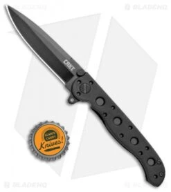 CRKT Carson M16-01KZ Tactical Zytel Folding Spear Point Knife (3" Black) -CRKT Knife Shop CRKT Carson M16 01KZ Tactical Zytel SP Black BHQ 8901 jr bottlecap