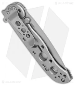 CRKT M16-02SS Stainless Steel Frame Lock Knife Tanto (3" Bead Blast) -CRKT Knife Shop CRKT Carson M16 02SS SS BB FL Satin BHQ 138965 jr side