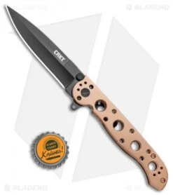 CRKT Carson M16-03BK Frame Lock Flipper Knife Stainless Steel (3.6" Black) -CRKT Knife Shop CRKT Carson M16 03BK FL SS Black BHQ 119387 jr bottlecap