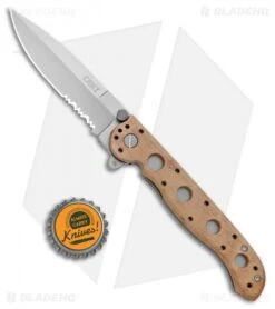 CRKT Carson M16-13ZM Desert Spear Point Flipper Knife (3.5" Bead Blast Serr) -CRKT Knife Shop CRKT Carson M16 13ZM Desert SP BB Serr BHQ 8981 jr bottlecap