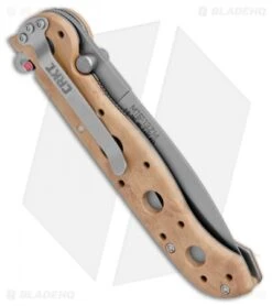 CRKT Carson M16-13ZM Desert Spear Point Flipper Knife (3.5" Bead Blast Serr) -CRKT Knife Shop CRKT Carson M16 13ZM Desert SP BB Serr BHQ 8981 jr side