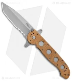 CRKT Carson M16-14ZSF Tanto Flipper Knife Desert Tan (3.875" Bead Blast Serr)