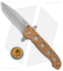 CRKT Carson M16-14ZSF Tanto Flipper Knife Desert Tan (3.875" Bead Blast Serr) -CRKT Knife Shop CRKT Carson M16 14ZSF Tanto Desert Tan BB Serr BHQ 7950 jr bottlecap