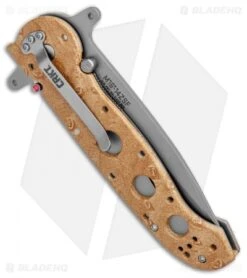 CRKT Carson M16-14ZSF Tanto Flipper Knife Desert Tan (3.875" Bead Blast Serr) -CRKT Knife Shop CRKT Carson M16 14ZSF Tanto Desert Tan BB Serr BHQ 7950 jr side