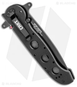CRKT Carson M16-14SFG Special Forces Tanto Flipper Knife (3.875" Black Serr) -CRKT Knife Shop CRKT Carson M16 14ZSF Tanto Special Forces Black Serr BHQ 3150 jr side