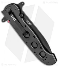 CRKT Carson M21-14SF Special Forces Flipper Knife Aluminum (3.875" Black Serr) 6 CRKT Carson M21-14SF Special Forces Flipper Knife Aluminum (3.875" Black Serr) -CRKT Knife Shop CRKT Carson M21 12SF Special Forces Aluminum Black Serr BHQ 6703 jr side