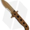 CRKT Carson M21-14DSFG Special Forces Flipper Knife Tan G-10 (3.875" Serr)