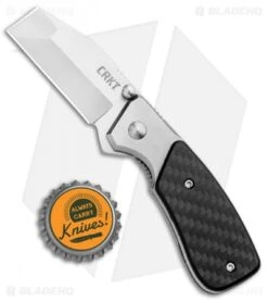 CRKT Compact Razel Liner Lock Knife Carbon Fiber (2.13" Satin) -CRKT Knife Shop CRKT Compact Razel CF CR4020CF BHQ 93124 jr bottlecap