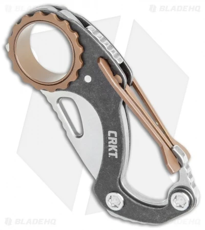 CRKT Compano Carabiner Folding Knife (1.4" Satin) 9082 2 CRKT Compano Carabiner Folding Knife (1.4" Satin) 9082 - Image 2