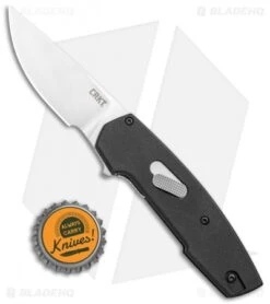 CRKT Cottidae Liner Lock Knife Black Aluminum (2.6" Satin) 6321 -CRKT Knife Shop CRKT Cottidae LL Black Aluminum Satin 6321 BHQ 119354 jr bottlecap