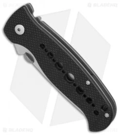 CRKT Crawford Falcon Liner Lock Knife Black Zytel (3.875" Satin) 6232 -CRKT Knife Shop CRKT Crawford Falcon black zytel satin BHQ 76310 er spine