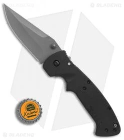 CRKT Crawford Kasper Liner Lock Knife (3.75" Gray) 6773Z -CRKT Knife Shop CRKT Crawford Kasper gray BHQ 7141 er bottlecap