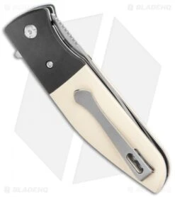 CRKT Curfew Spring Assisted Knife White Fiber/Black Aluminum (3.1" Satin) -CRKT Knife Shop CRKT Curfew REsin Handle LL DP Satin BHQ 138959 jr side