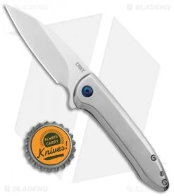 CRKT Delineation Spring Assisted Frame Lock Knife Stainless Steel (3" Satin) -CRKT Knife Shop CRKT Delineation FL DP Flipper Satin BHQ 138948 jr bottlecap