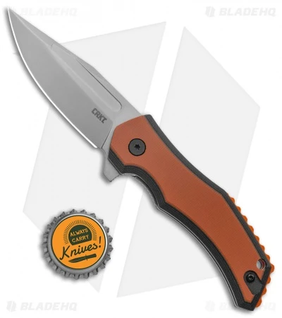 CRKT Fawkes Spring Assisted Knife Brown/Orange G-10 (2.75" Bead Blast) 4 CRKT Fawkes Spring Assisted Knife Brown/Orange G-10 (2.75" Bead Blast) - Image 4