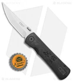 CRKT Folding Heiho Spring Assisted Knife (3.125" Satin) 2900 -CRKT Knife Shop CRKT Folding Heiho SA Satin 2900 BHQ 6277 jr bottlecap