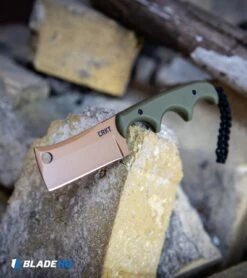 CRKT Folts Desert Warrior Minimalist Cleaver Neck Knife (2.1" Copper D2) -CRKT Knife Shop CRKT Folts Desert Warrior Minimalist Cleaver Neck Knife Copper D2 BHQ 114000 kp bricks web