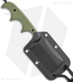 CRKT Folts Desert Warrior Minimalist Cleaver Neck Knife (2.1" Copper D2) -CRKT Knife Shop CRKT Folts Minimalist Cleaver Neck Knife OD Green G 10 Copper BHQ 114000 jr sheath
